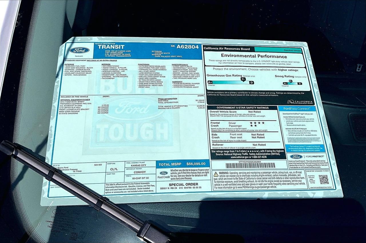 New 2025 Ford Transit 150 Low Roof AWD image 16