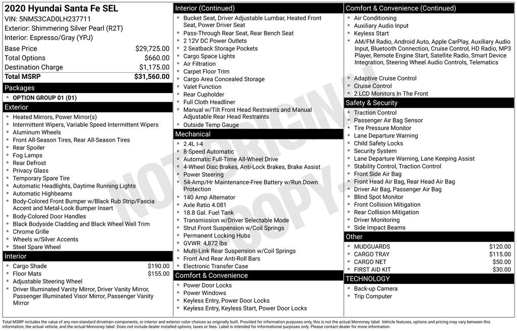 Used 2020 Hyundai Santa Fe SEL image 6