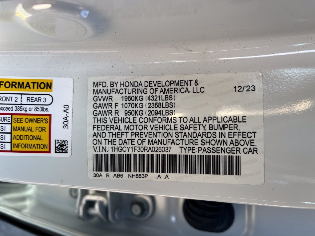 Certified 2024 Honda Accord EX image 28