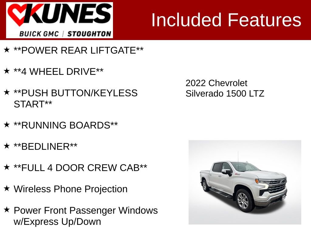 Used 2022 Chevrolet Silverado 1500 LTZ w/ LTZ Premium Package image 3