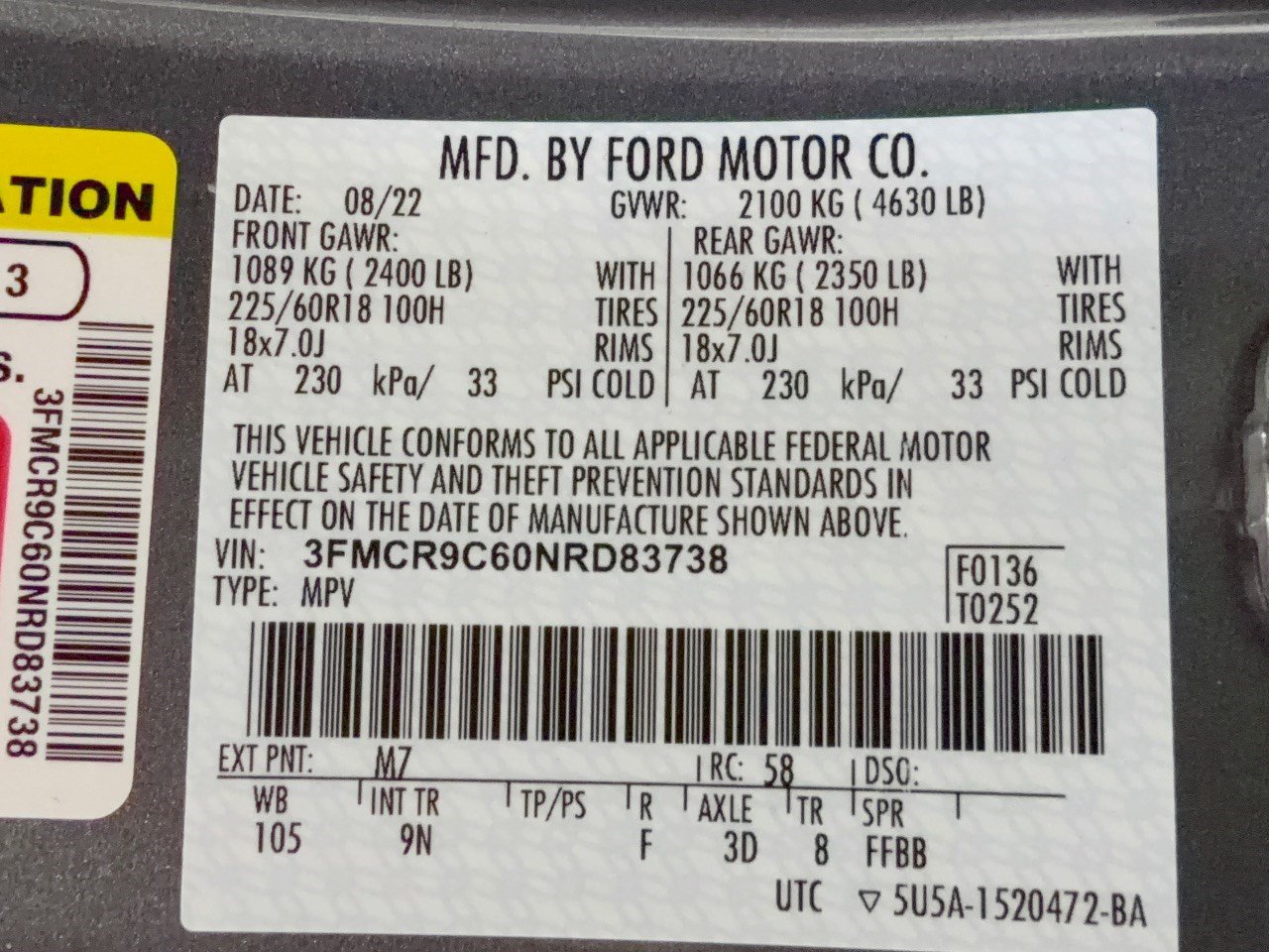 Used 2022 Ford Bronco Sport Outer Banks w/ Tech Package AWD/4WD image 31