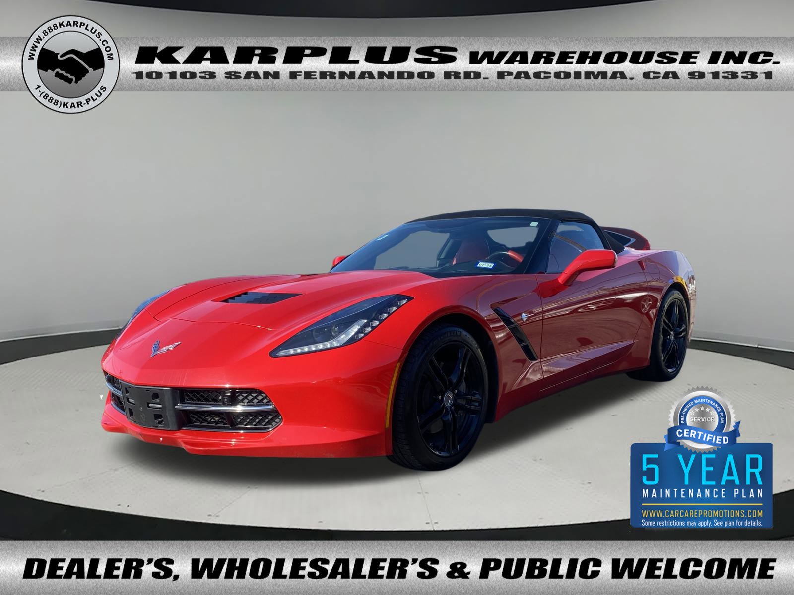 Used 2017 Chevrolet Corvette Stingray Convertible w/ 3LT Preferred Equipment Group image 1