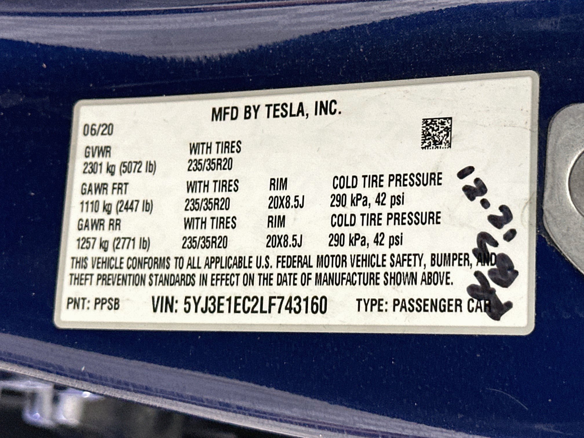 Used 2020 Tesla Model 3 Performance AWD/4WD image 12