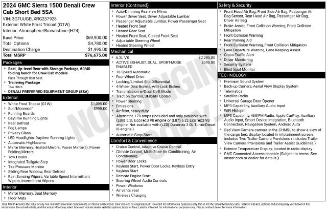Certified 2024 GMC Sierra 1500 Denali AWD/4WD image 11