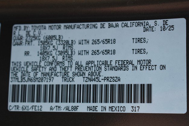 New 2025 Toyota Tacoma TRD Sport image 15