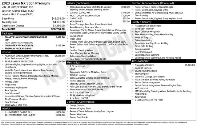 Certified 2023 Lexus NX 350h AWD image 12