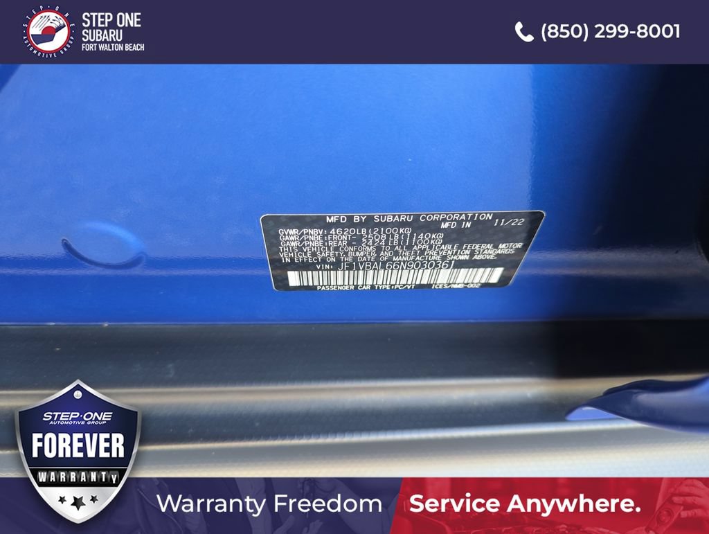 Used 2022 Subaru WRX Limited AWD/4WD image 40