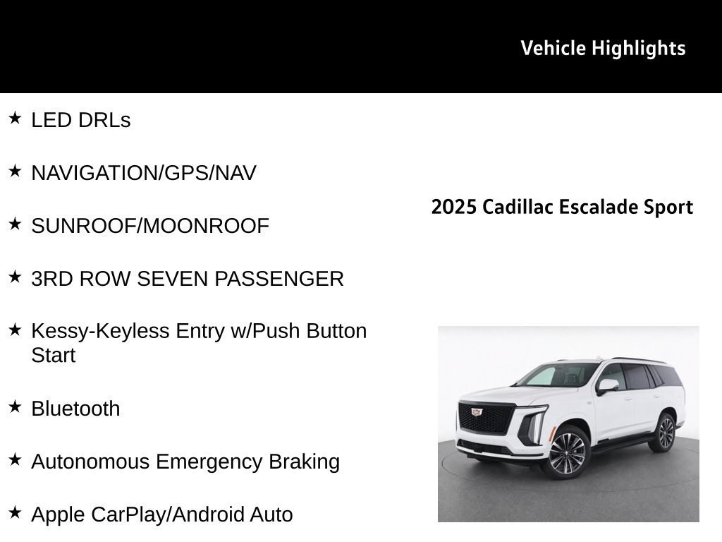 Used 2025 Cadillac Escalade Sport AWD/4WD image 32