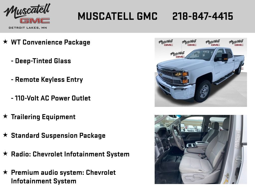 Used 2019 Chevrolet Silverado 2500 W/T w/ WT Convenience Package AWD/4WD image 6