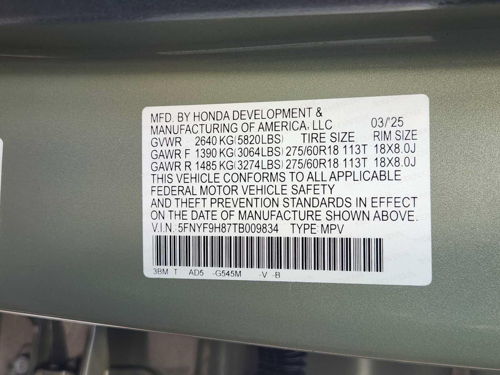 Certified 2026 Honda Passport TrailSport Elite image 33