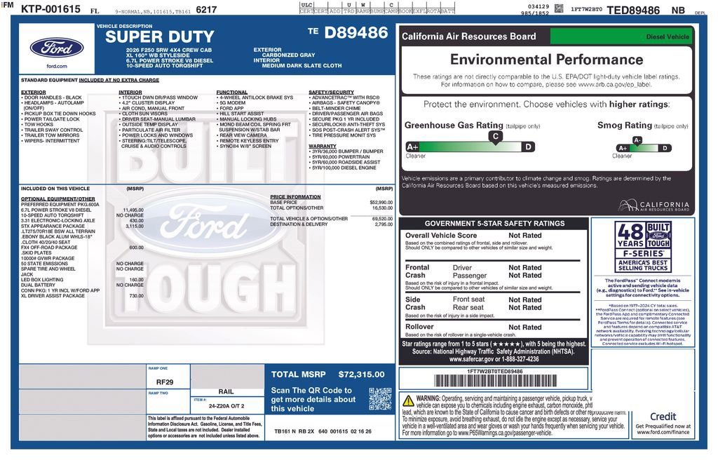 Certified 2026 Ford F250 XL w/ STX Appearance Package image 6