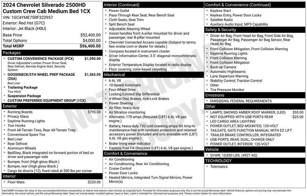 Used 2024 Chevrolet Silverado 2500 Custom w/ Custom Convenience Package image 31