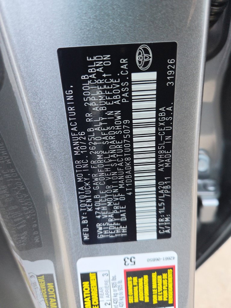 New 2026 Toyota Camry XLE AWD/4WD image 39