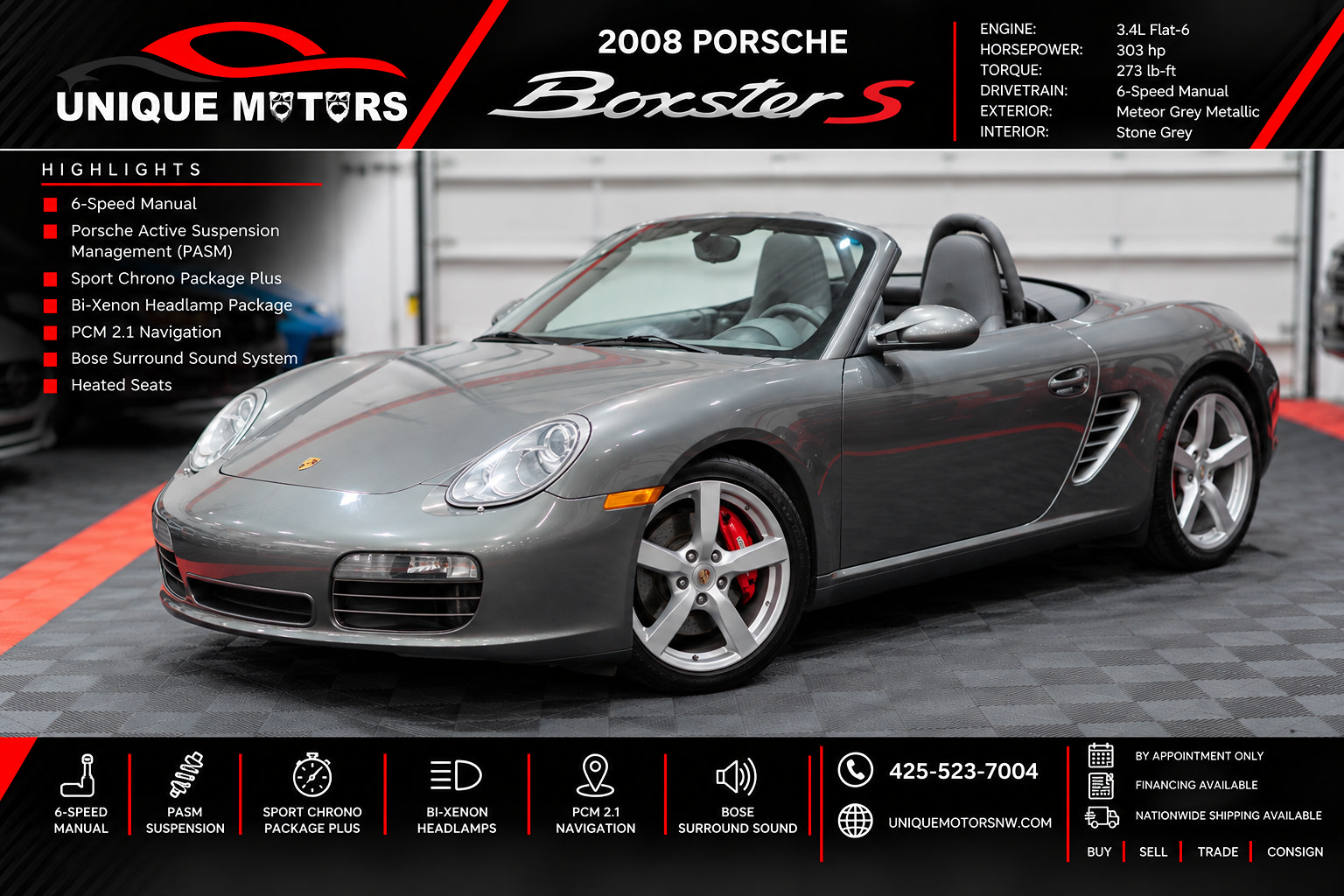Used 2008 Porsche Boxster S