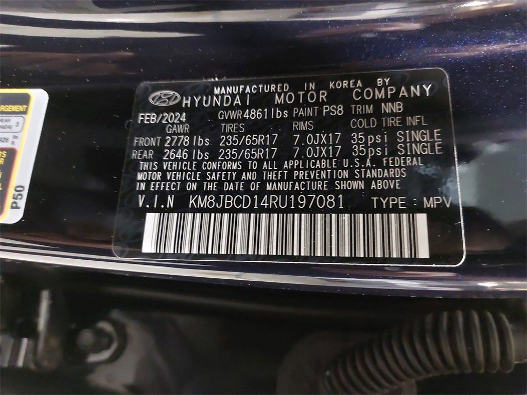 Certified 2024 Hyundai Tucson Blue image 34