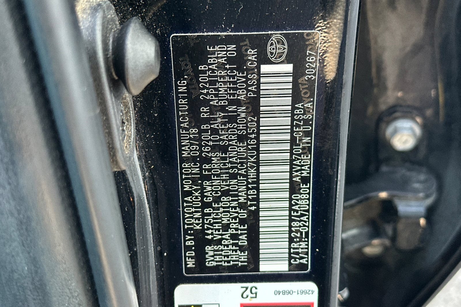 Used 2019 Toyota Camry SE FWD image 37