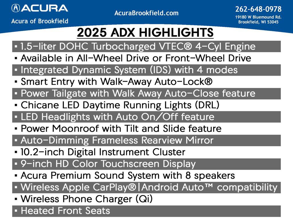 New 2025 Acura ADX A-Spec AWD/4WD image 4