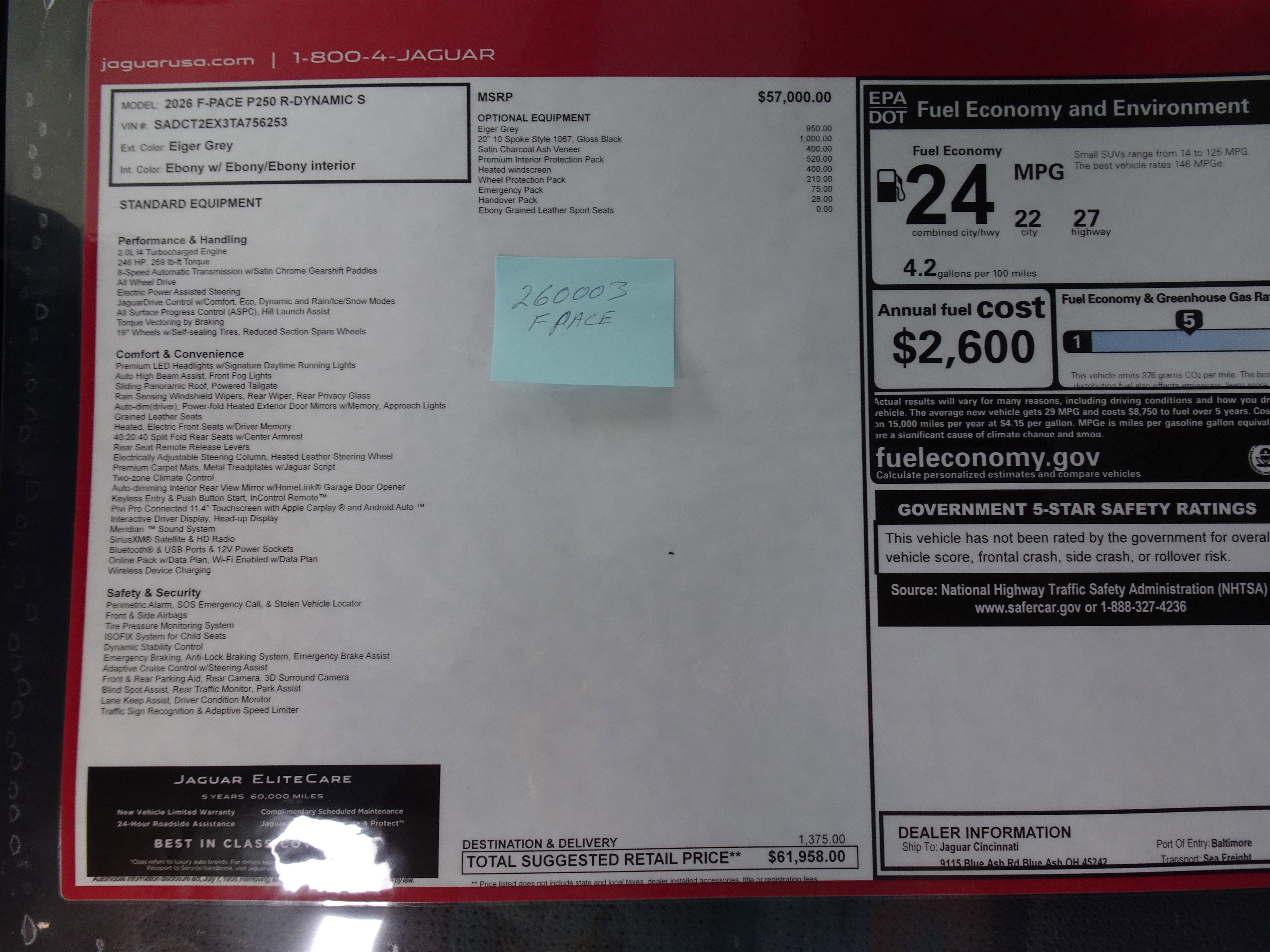 New 2026 Jaguar F-PACE R-Dynamic S image 7