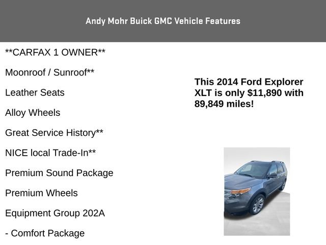 Used 2014 Ford Explorer XLT w/ Equipment Group 202A image 4