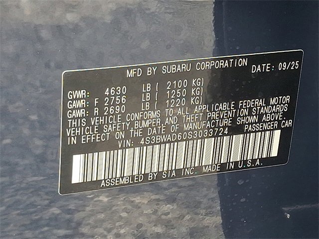 New 2025 Subaru Legacy Premium image 16