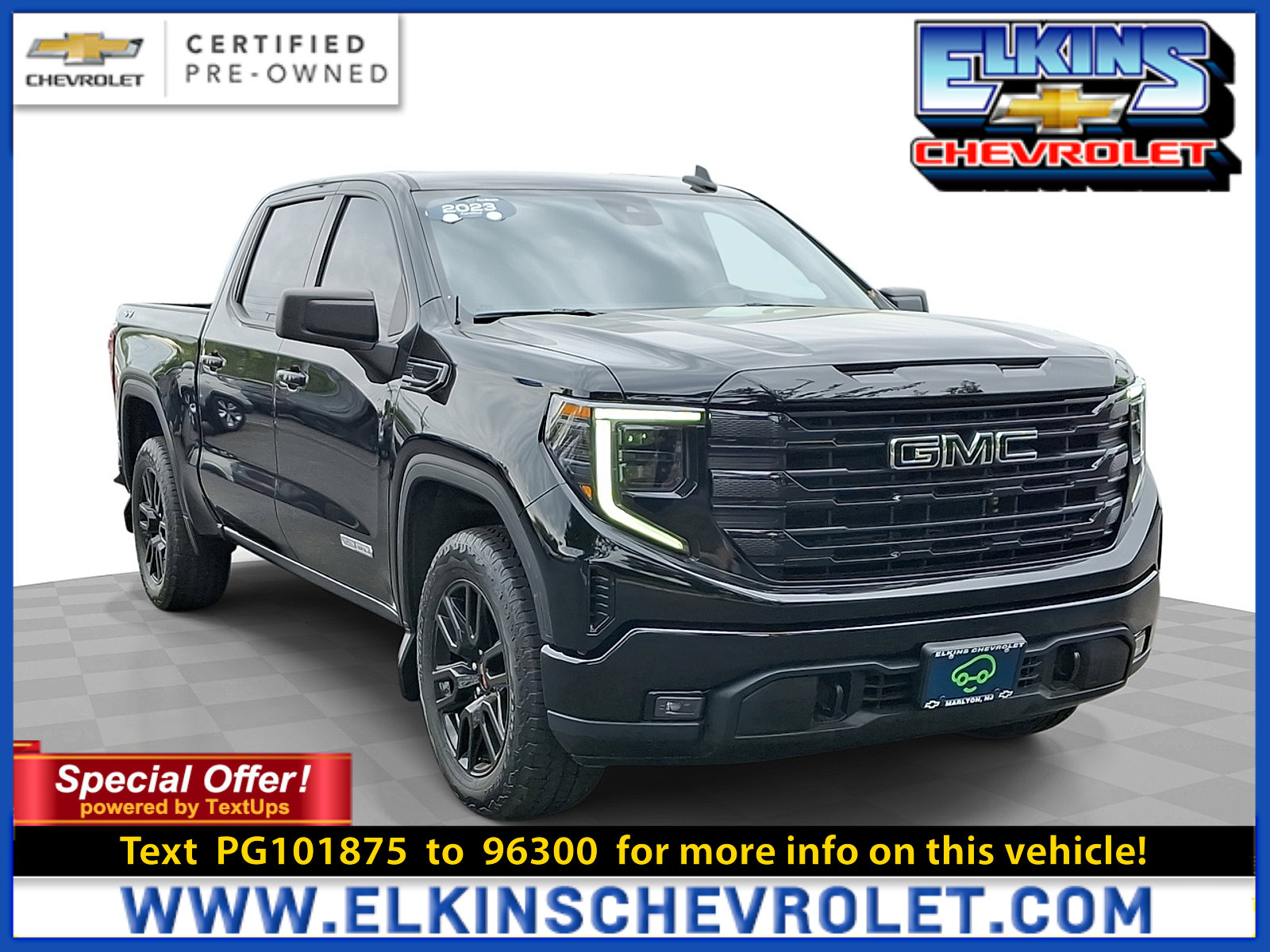 Certified 2023 GMC Sierra 1500 Elevation