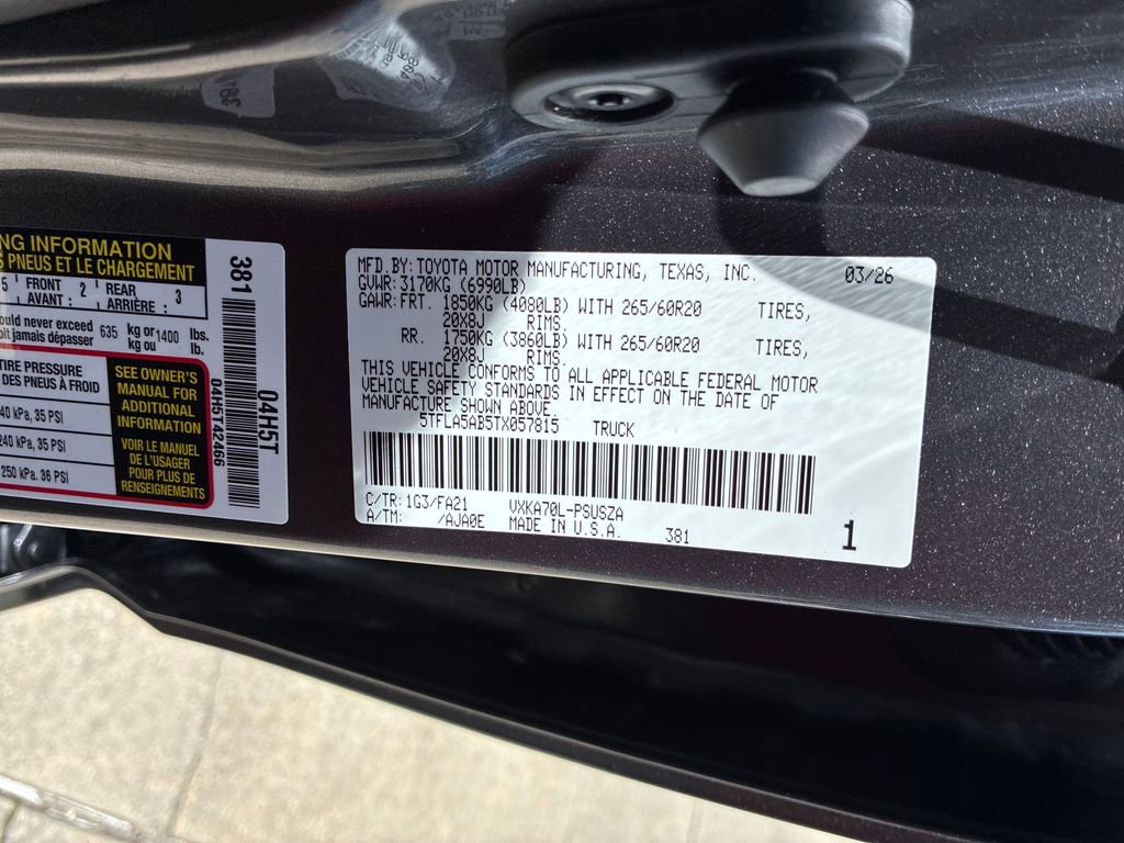 New 2026 Toyota Tundra SR5 RWD image 52