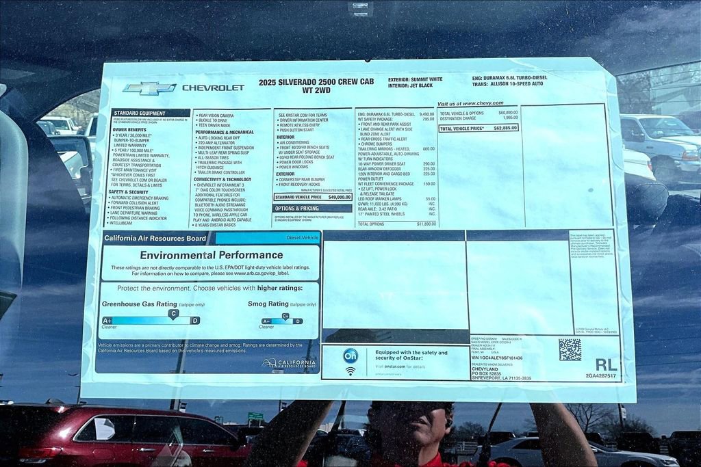 New 2025 Chevrolet Silverado 2500 W/T w/ WT/CX Safety Package image 14