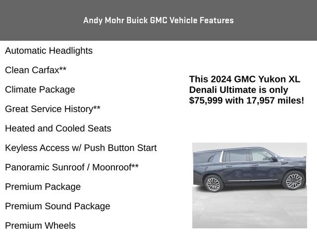 Used 2024 GMC Yukon XL Denali Ultimate AWD/4WD image 8