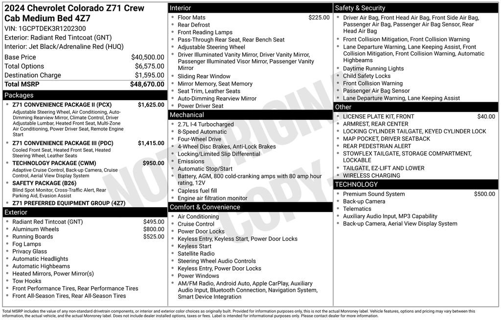 Used 2024 Chevrolet Colorado Z71 w/ Z71 Convenience Package 2 image 36