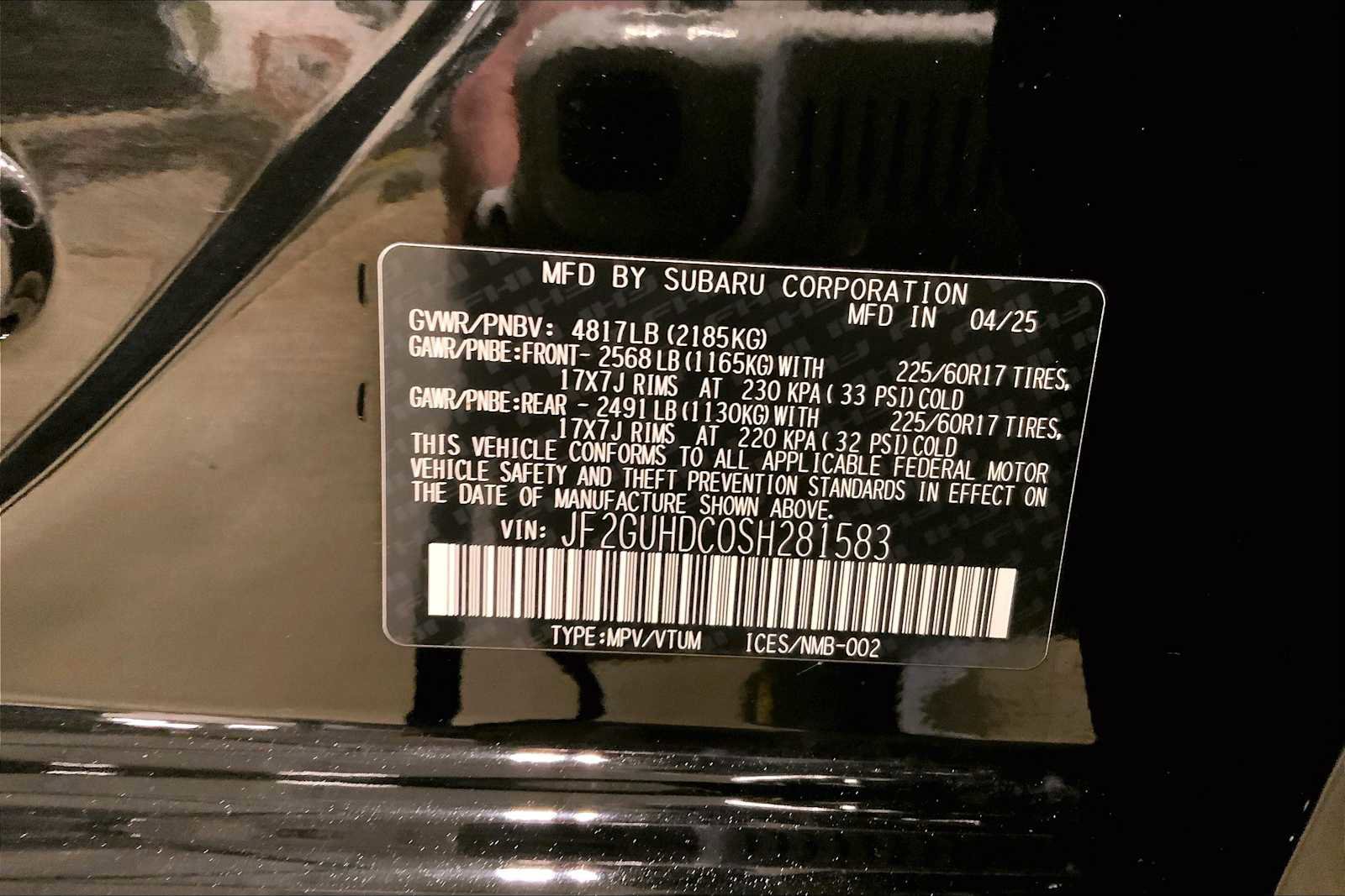 Certified 2025 Subaru Crosstrek 2.0i Premium image 33