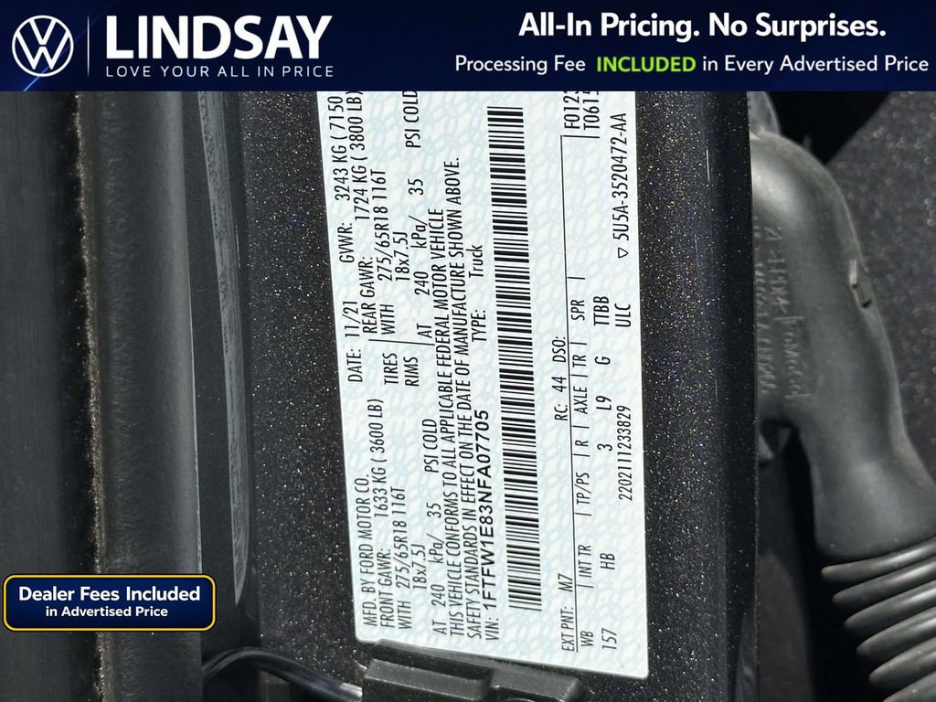 Used 2022 Ford F150 Lariat AWD/4WD image 26