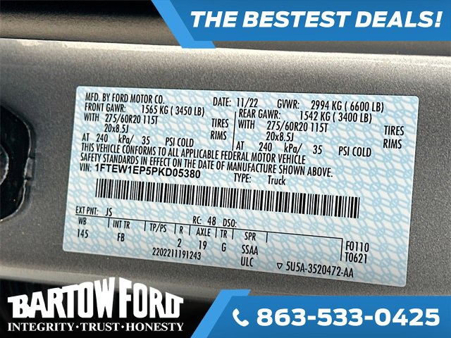 Used 2023 Ford F150 XLT w/ Equipment Group 302A High image 32