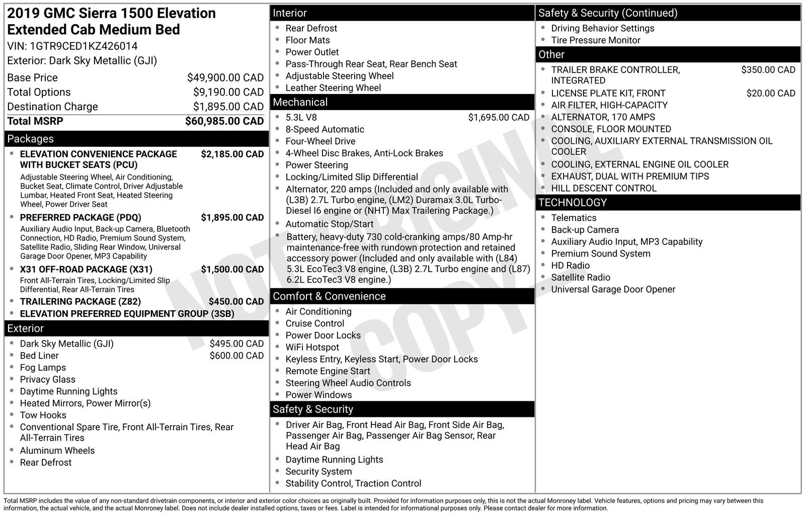 Used 2019 GMC Sierra 1500 Elevation image 4