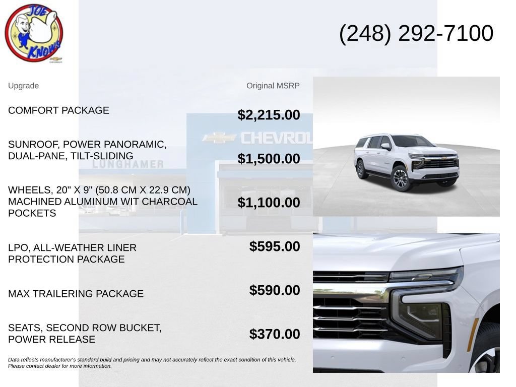 New 2026 Chevrolet Suburban LT w/ Comfort Package AWD/4WD image 5