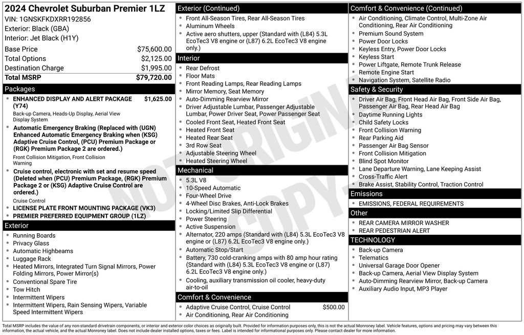 Used 2024 Chevrolet Suburban Premier image 2