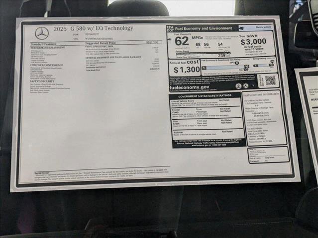 New 2025 Mercedes-Benz G 580 w/ EQ Technology image 19