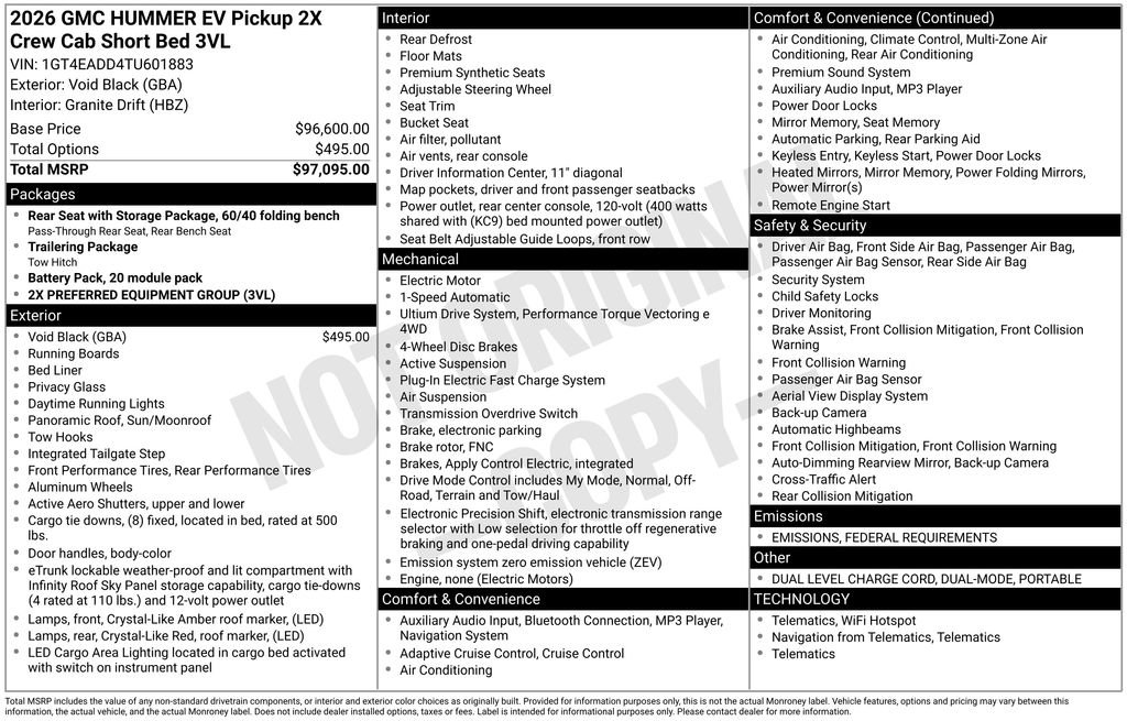 New 2026 GMC Hummer EV 4x4 Crew Cab image 5