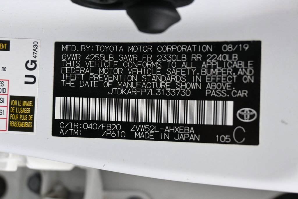 Used 2020 Toyota Prius Prime LE w/ Carpet Mat Package image 8