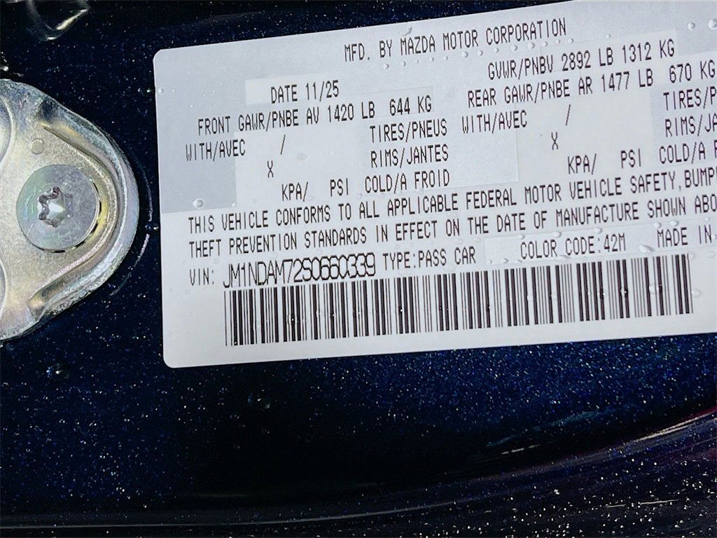 New 2025 MAZDA MX-5 Miata RF Grand Touring w/ Weather Package image 22