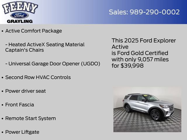 Certified 2025 Ford Explorer Active w/ Active Comfort Package image 12