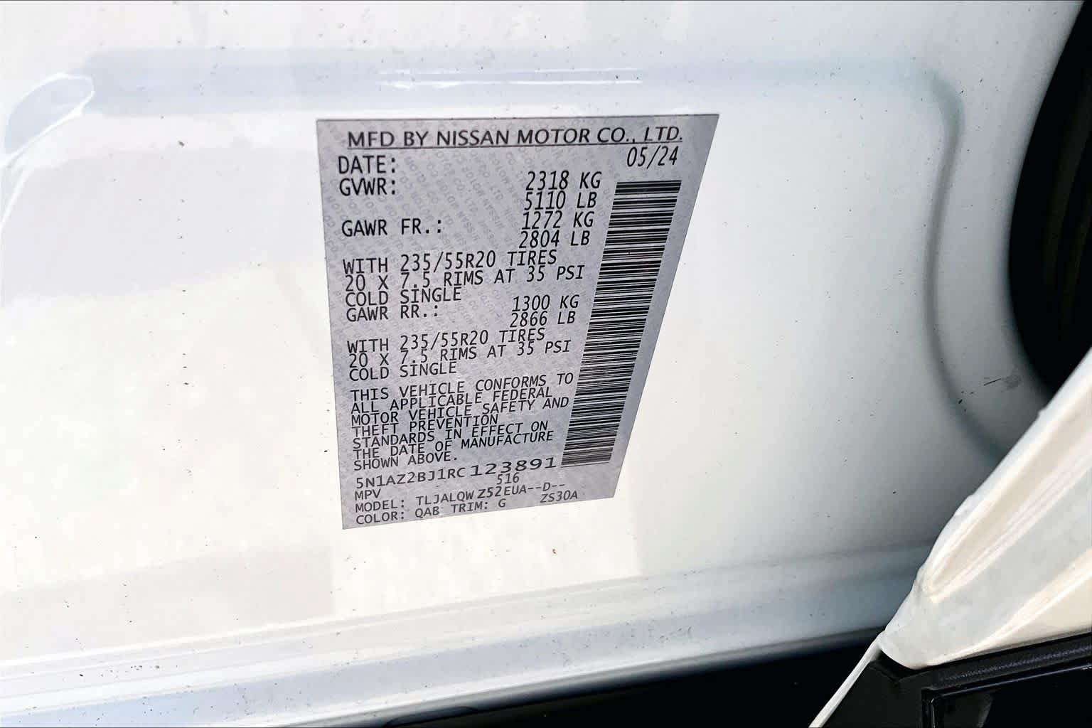 Used 2024 Nissan Murano SV w/ SV Midnight Edition Package FWD image 54
