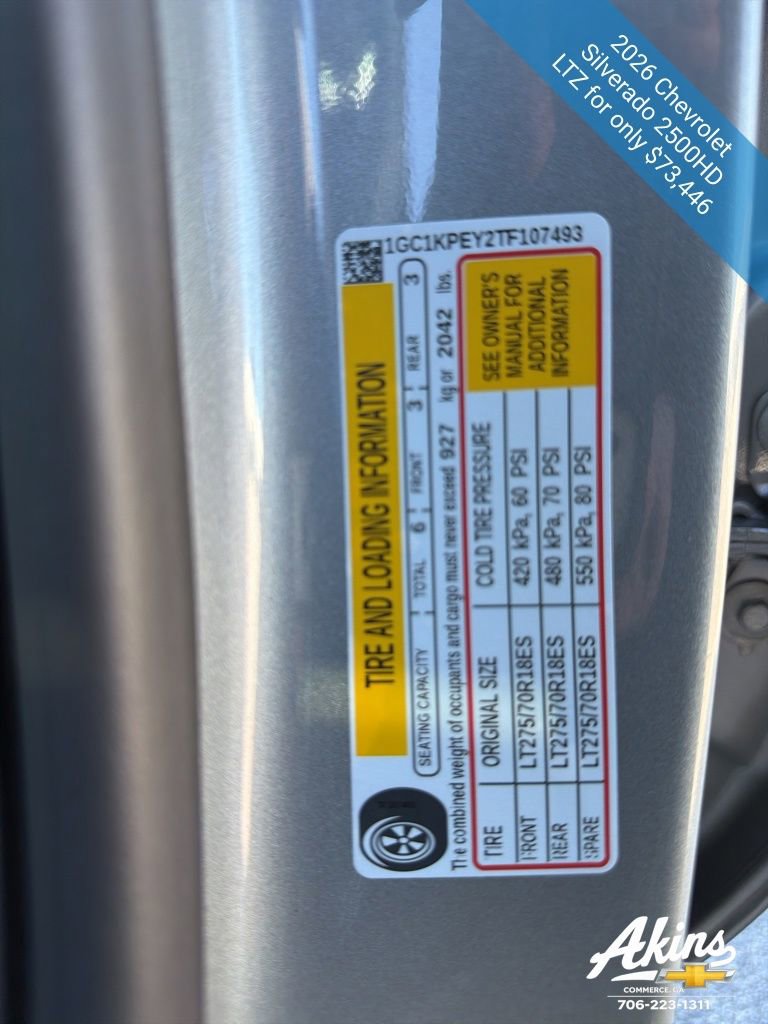 Certified 2026 Chevrolet Silverado 2500 LTZ image 20