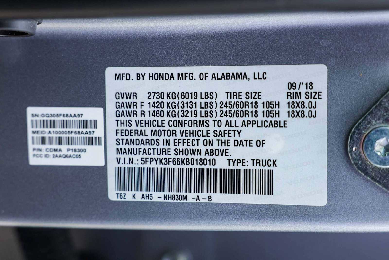 Used 2019 Honda Ridgeline RTL-T image 29
