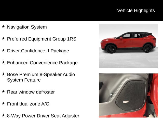 Certified 2023 Chevrolet Blazer RS w/ Driver Confidence II Package AWD/4WD image 27