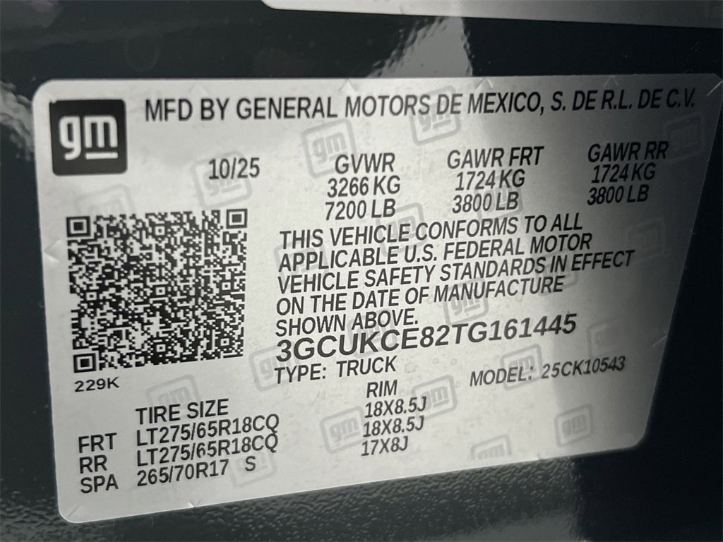 New 2026 Chevrolet Silverado 1500 Custom Trail Boss w/ LPO, Dark Essentials Package image 30