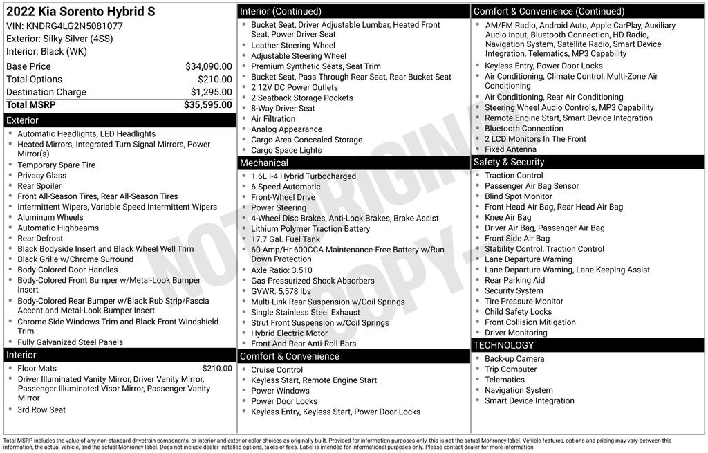 Certified 2022 Kia Sorento S image 22