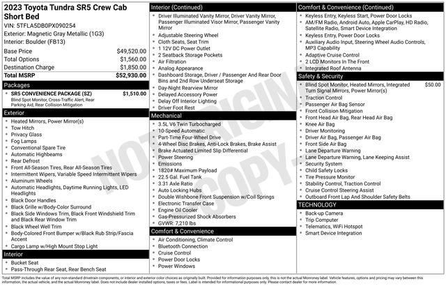 Used 2023 Toyota Tundra SR5 w/ SR5 Convenience Package AWD/4WD image 27