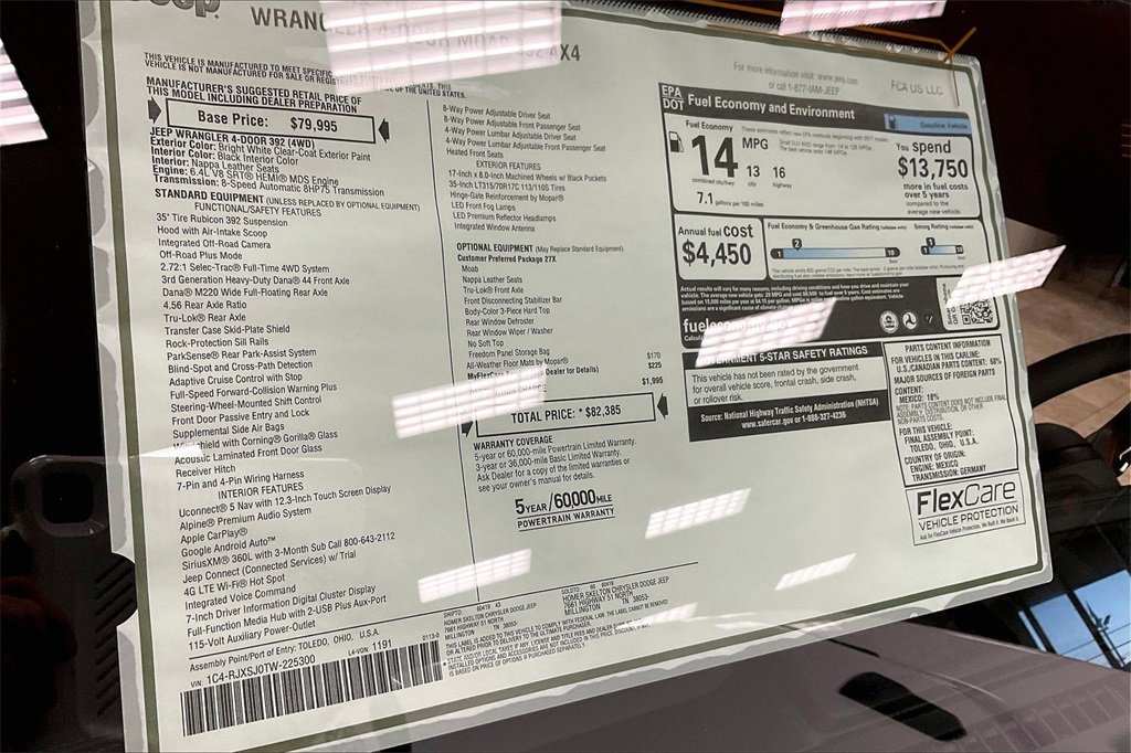 New 2026 Jeep Wrangler Unlimited Rubicon 392 image 14