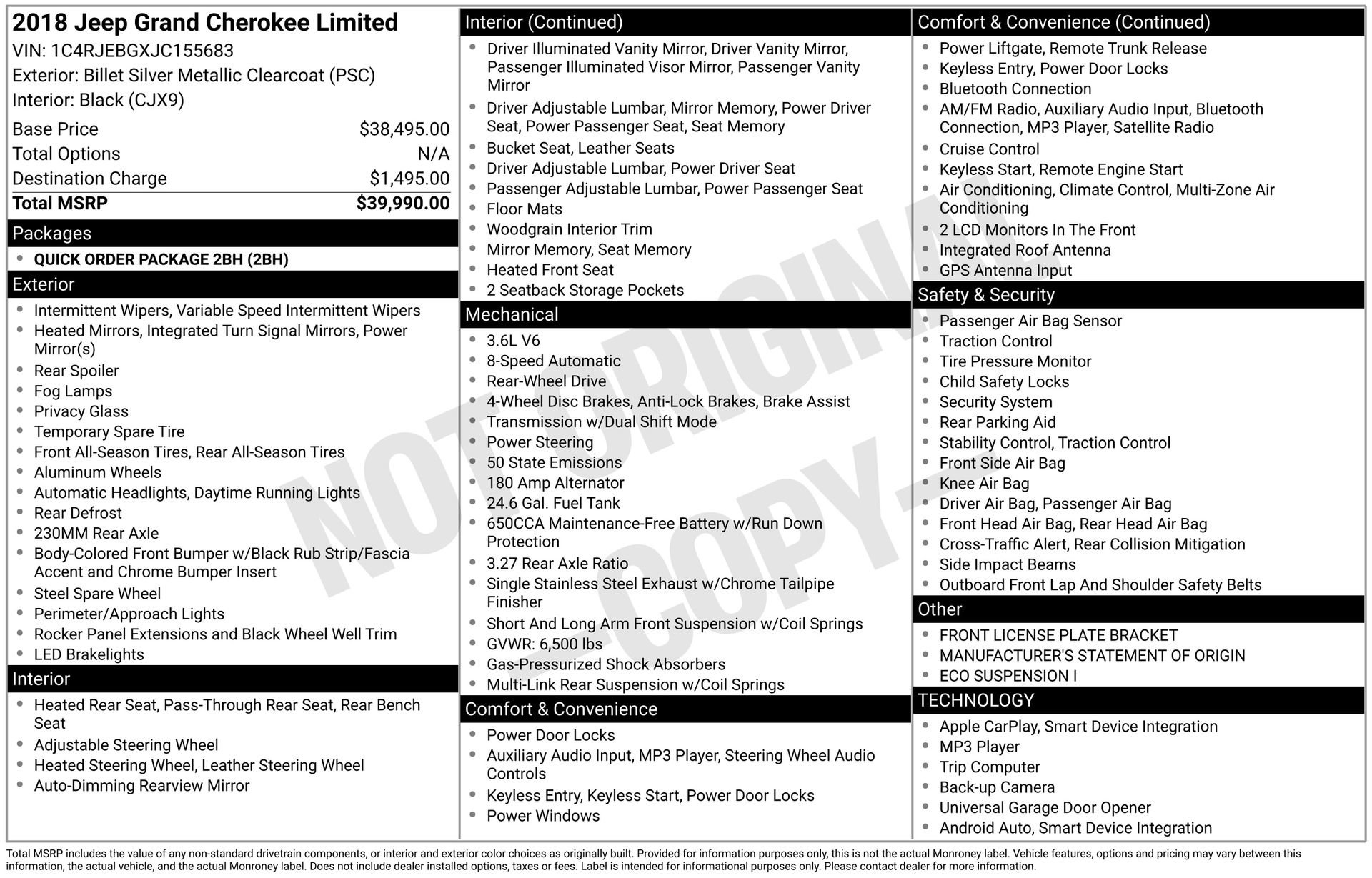 Used 2018 Jeep Grand Cherokee Limited image 3