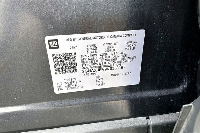 Used 2022 Chevrolet Equinox LT FWD image 16